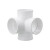 可信 PVC-U排水管配件立体四通(100个/组) 白色 110x110x110mm