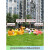 户外卡通动物熊猫分类垃圾桶玻璃钢雕塑游乐园商场用美陈装饰摆件 金色 92火龙果垃圾桶