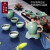 景烨茶具套装家用简约复古中式陶瓷功夫茶杯整套6只装礼盒水缸 茶壶套装