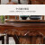 莱仕达实木餐桌椅组合家用仿古中式大圆桌酒店吃饭桌子带转盘Y03 1.5+8