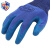 威姆仕浸胶劳保手套升级挂胶涂胶防滑耐磨建筑防护手套 蓝紫色手套480副