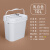 水杉10L白色长方形塑料桶SS储水桶塑料消毒液酒精化工废液桶10kg