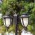 欧式防水户外灯双头黑色古铜色草坪灯路灯led景观灯高杆灯 2.3米三头古铜色