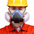 防毒面具喷漆专用防护面罩防化工业粉尘气体打农药呼吸全脸防尘 3200蓝色口罩+10片过滤棉