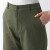 无印良品（MUJI）女式 横竖弹力丝光斜纹宽版直筒裤 阔腿裤裤子休闲 工装长裤 深绿色BEM73C3A M(160/66A)