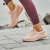 安德玛（UNDERARMOUR）女鞋 夏季新款运动鞋耐磨训练鞋舒适透气休闲鞋轻质缓震跑步鞋 粉红色’干爽针织鞋面 40