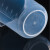 塑料烧杯50/100/250/500/1000ml实验室器材带刻度透明计量杯塑料量杯亚克力烧杯计 50ml(2个)