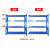 宜统 货架重型仓储货架仓库货架多层重型500KG/层 白色长200宽60高200cm