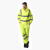 博迪嘉 CN032新款雨衣套装 反光透气雨衣防寒服工作服 荧光黄色 XXXL码1套