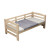 玲珑小镇 拼接床婴儿床加宽实木单人床可定制带护栏小床成人宝宝床边床 加强型平板床+送床垫 长180*宽120，高度您来定