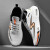 LNTL男鞋运动鞋2024新款夏季网面透气气垫减震男士跑步鞋 白橘 40