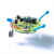 诺然 感光萤火虫移动机器人DIY电子套件尾部呼吸灯焊接电路板TJ-56-606 套件+CR2032纽扣电池