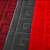 海斯迪克 HK-607 拉绒压花防滑地毯 PVC橡胶底绒面走廊酒店舞台大红地毯垫 红色1.8m宽*15m（整卷）