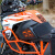 LOBOO萝卜摩托车油箱贴适用于宝马川崎KTM油箱贴防滑贴防刮蹭贴纸 川崎X300油箱贴