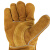 威仕盾2副G-2015金黄色牛皮加托电焊手套防开线防烫防割抗磨劳保防护 金黄色 L