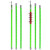 高压令克棒拉闸杆10kV伸缩绝缘杆电工防雨操作杆绿色变压器送电杆 1米中节