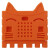 丢石头 micro:bit 硅胶保护套 Micro:bit 主板外壳 猫咪款 橙色 micro:bit硅胶保护套