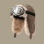 男士狗皮帽子东北老式棉帽子秋冬季飞行员雷锋帽骑车护耳加绒加厚保暖帽子 单帽_卡其色 款（55-60cm）