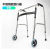 老人助行器残疾人康复医用拐杖助步器骨折走路辅助行走扶手可折叠 加厚加固单弯大灰轮款(不锈钢