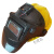 LISM电焊工帽照明变光面罩夏季放热空调风手持式头戴自动护眼护脸 大扇款