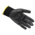 霍尼韦尔2232233CN POLYTRILMIX舒适型耐油防滑粉末丁腈涂层手套黑色9码1副装