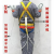 定制国标欧式安全带 五点式全身式高空作业施工 双大钩带缓冲包安 欧式涤纶材质双小钩3米