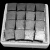 DYQT金刚石磨块砂浆混凝土地坪磨块圆形异形水磨石机磨块水磨石磨块 15毫米加厚混凝土磨块 16个/盒