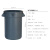 乐柏美垃圾桶大号商用工业户外厨余带盖rubbermaid大容量 灰色 121L垃圾桶