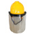 Raxwell 有机玻璃防电弧面罩高压防电面屏可调直接面罩10KV电工用 黄帽+面罩