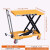 橙央( 150公斤升0.72m)可移动手动液压平台车平板车剪叉式手推小型升降平台移动式升降机剪板E878