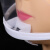 HKFZ口罩适用于专用厨师透明微笑厨房定制食堂塑料餐饮餐厅防雾口水飞 白色花边散装50个独立包装