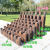 德威狮 户外庭院防腐木桩围栏栅栏篱笆 长90厘米 (矮30高35直径6厘米) 单位：件