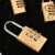 谋福（CNMF）黄铜3位4位密码锁 行李箱橱柜健身房号锁 防水防锈（21cm三位密码锁）