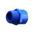 联塑（LESSO）外丝直接头(PVC-U给水配件)蓝色 dn75XR21/2＂