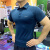 染画（Ranhua）健身教练工服紧身潮流POLOT恤肌肉速干运动T恤男士修身丝光棉短袖 白色 S