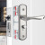 玥玛室内门锁卧室房门锁木门锁304不锈钢可调节房间门锁旧门锁换新锁YM-KTS01（138)