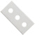 陶瓷三孔刀片工业用分切分条锋利耐磨不生锈高硬度氧化锆 60*22*0.2mm一片
