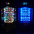 LED灯光立圈光立方音乐频谱电子DIY制作散套件APPMP3蓝牙音箱 蓝色散件+蓝牙模块+外壳