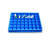 长方形五金柜塑料筐分类分隔盒水果带格子的收纳盒分格箱胶框物品 浅48格（蓝色）外450*375*52