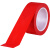 援邦 警示胶带 PVC地线贴地胶带 地面安全5S定位划线安全彩色警示胶带1卷装 红色4.8cm*33m
