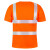 海斯迪克 反光POLO衫背心工程服 透气短袖速干 高亮t恤可定制logo HKsq-339 橙色 170-L 