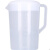 000000ml量杯量桶级塑料透明带刻度厨房烘焙奶茶加厚 2500毫升粉盖
