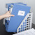 得力（deli）5603加厚A4粘扣档案盒塑料资料盒文件盒 蓝色 背宽55mm