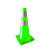PVC路锥 EVA反光路锥 圆锥方锥雪糕桶 警示柱 PVC塑料路锥  70PVC彩色路锥 绿色 90CM