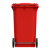 科力邦（Kelibang) 户外垃圾桶 大号塑料加厚商用环卫带盖分类小区物业翻盖果皮箱 KB1001 240升红色 挂车（带轮款）