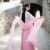 莱约芭（LAIYUEBA）汉服披帛古装粉白色舞蹈演出仙女飘逸古典披肩长飘带 白色(3米长*宽度40厘米) 均码