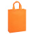 蓓尔蓝 SW-207 无纺布袋子 手提袋购物袋礼品袋广告袋 竖款橘色41*35*12cm50个