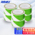 海斯迪克 HKJD-4 警示胶带 6S管理贴地胶带 PVC划线地面胶带 绿白双色4.8cm*16y(6卷装)