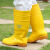 男女卫生靴高筒黄色雨靴耐油耐酸碱防滑雨鞋水产养殖雨靴 新升级款黄色 高筒雨鞋 42
