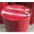 万尊 烤漆铁桶柴油桶200L红色小口闭口水桶
